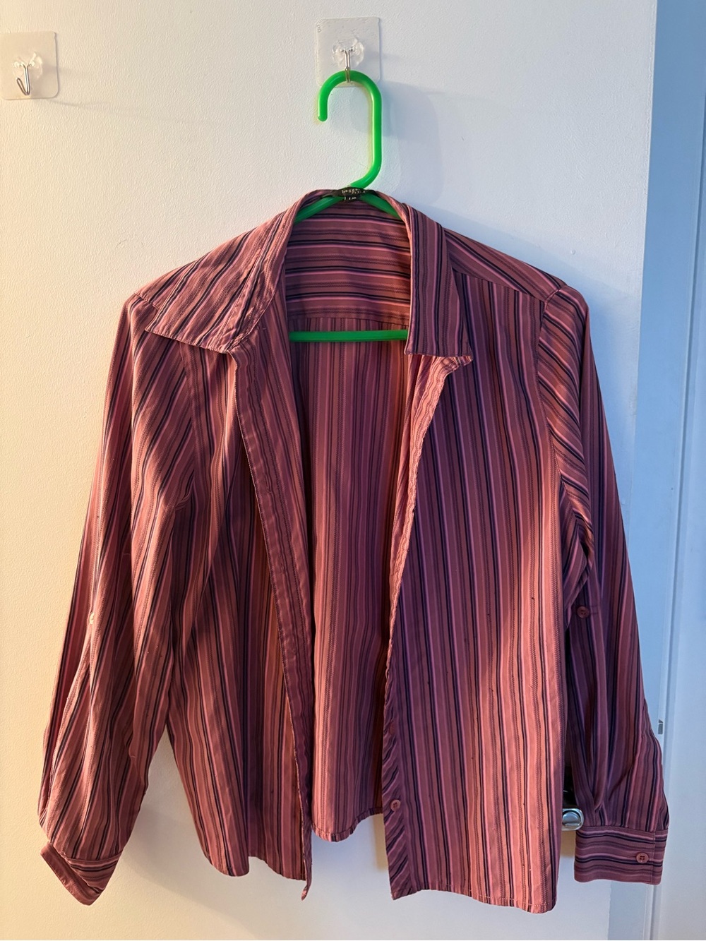 Haggar Pink Striped Women's Blazer Jacket